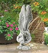 Design Toscano Remembrance and Redemption Angel Religious Garden Statue, Medium 15 Inch, Polyresi...