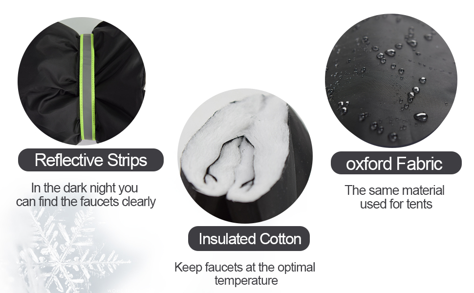 outdoor water faucet cover socks for winter freeze protection