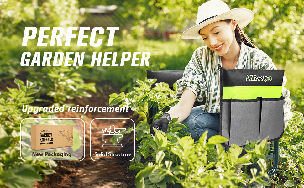 Upgraded Garden Kneeler and Seat Heavy Duty