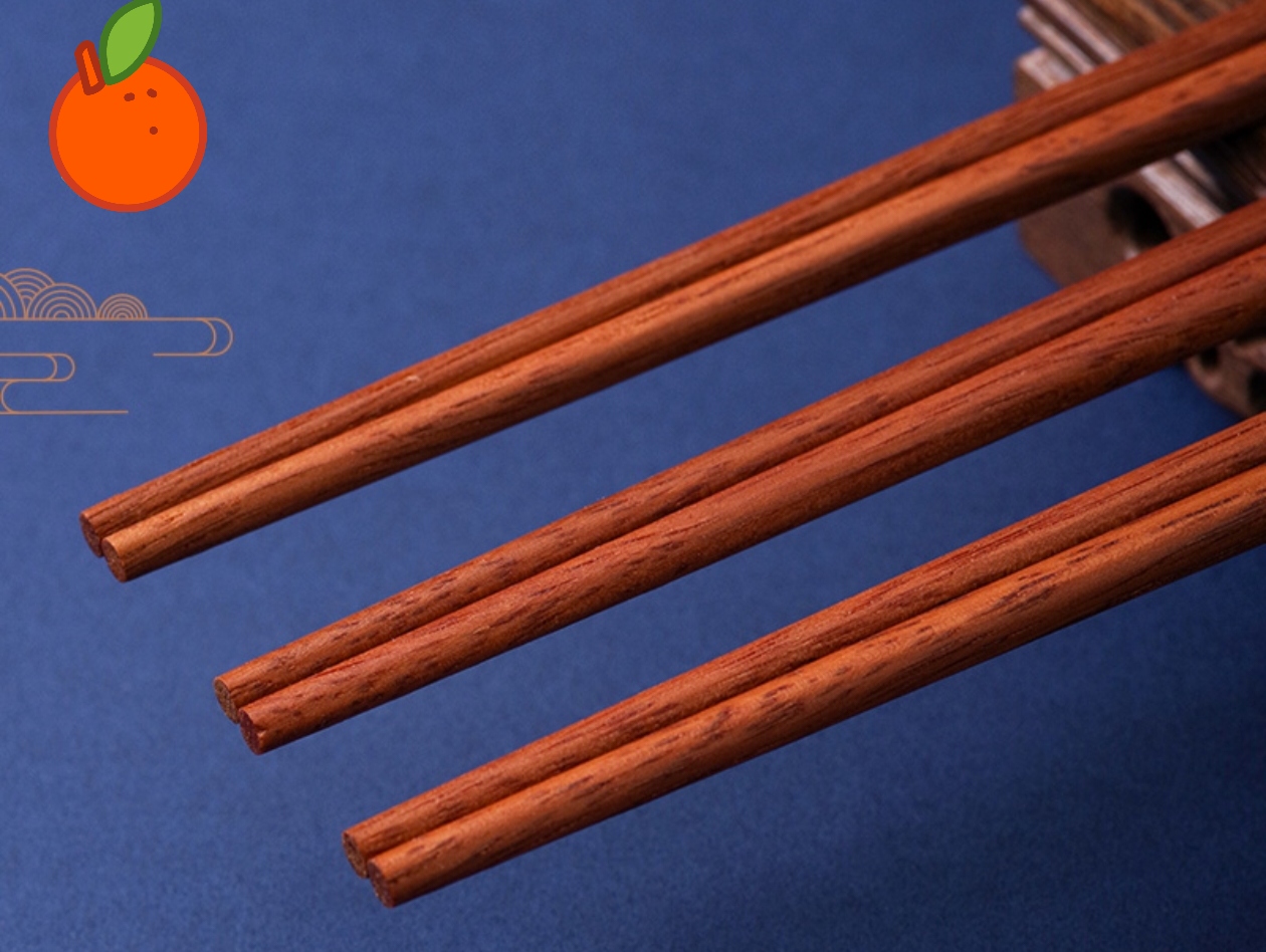 Mahogany solid round wood high-grade chopsticks - Image 5