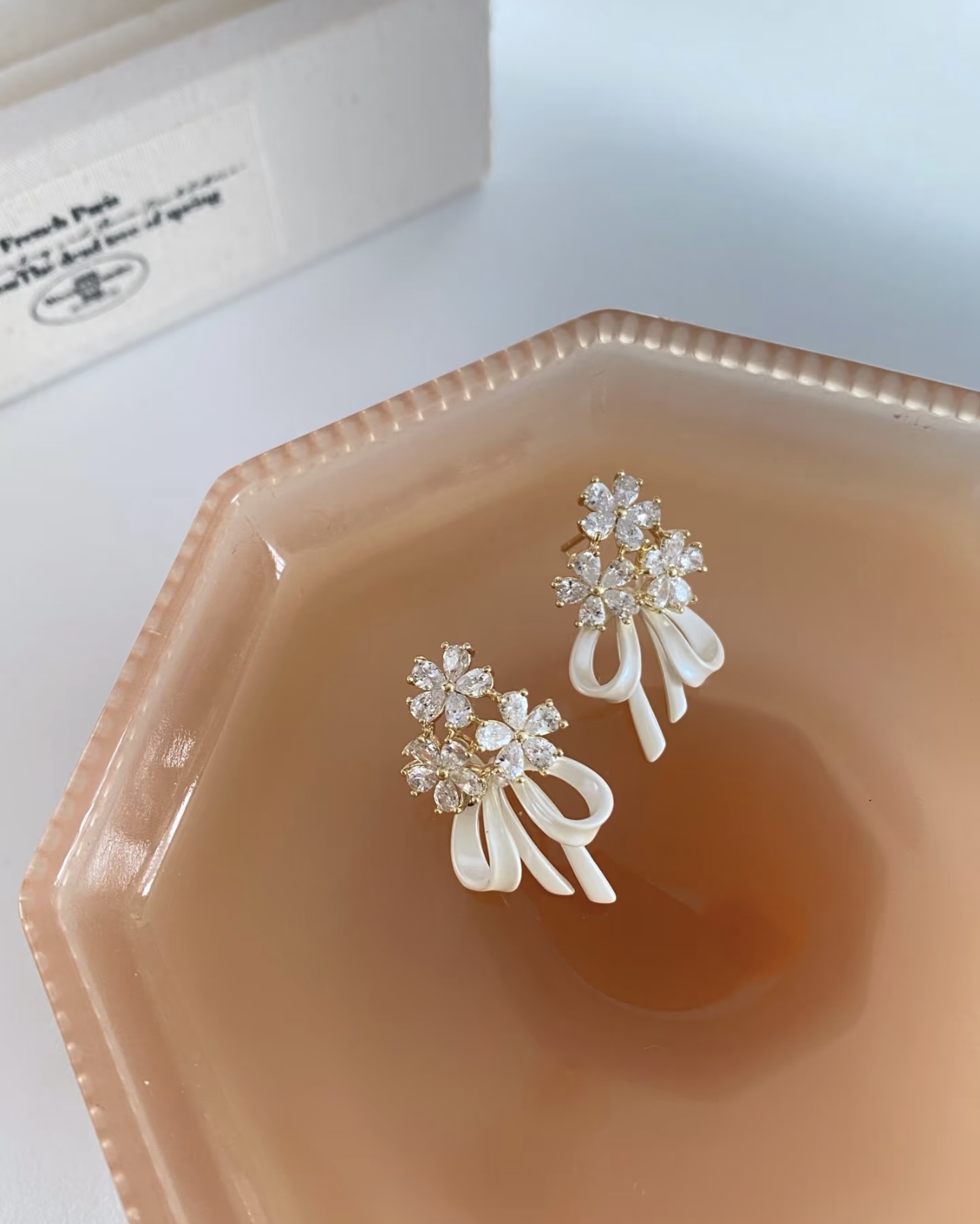 Floral Stud Earrings - Image 4