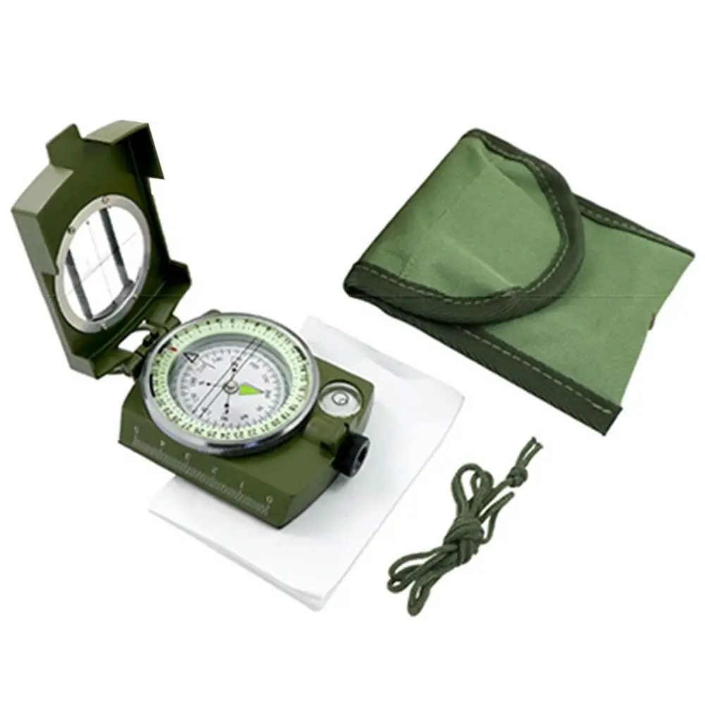 Waterproof High Precision Compass Multifunctional Portable Professional Metal Sight Luminous Dial No Lost Hiking Guiding Tools - Image 4